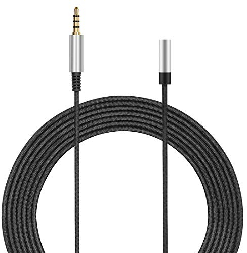 Geekria Extension Cord for Tablet, Laptop, Computer, TV, Projector, 3.5mm Male to 3.5mm Female Stereo Audio Extension Cable, with Headphones, Earphones at Living Room, Bedroom, Study (8FT)