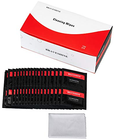 [150 Pack] Screen Wipes Cleaning Kit, Screen Cleaner Individually Wrapped, Multi-Purpose Cleaning Wipes for Touchscreen,iPad,Laptop,LCD TV,Monitor,Glasses with Microfibre Cloth