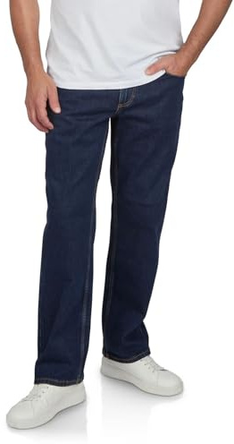 MUSTANG Jeans Herren Stretch Oregon Bootcut Jeanshose Hose Denim, Größe:W 36 L 34, Farbe:Denim Blue (980)