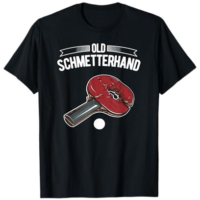 Tischtennis Old Schmetterhand Design für Tischtennisspieler T-Shirt