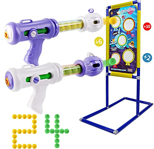 NATTHSWE Schießspiel Spielzeug für Kinder, Spielzeug ab 5 6 7 8 9 10 +Jahre Jungen Schießspiel Spielzeug für Kinder Outdoor-Gartenspiel Luftgewehre Jungen Kinderspielzeug Mädchen Geburtstagsgeschenke