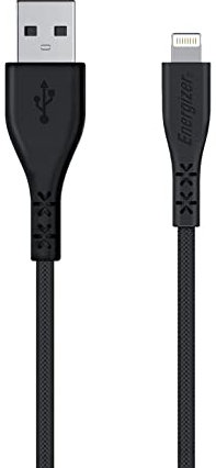 Energizer - Cable Lightning de 1,2 m - Cable de carga para iPhone, iPad, iPod - Ultrafuerte - Garantía de vida