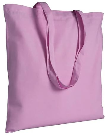 Artexia Borsa Shopper Donna Tote Bag Shopper Cotone The Tote Bag Borsa di Stoffa Borsa di Tela Canvas Bag (Rosa)
