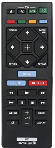 RMT-B128P Replacement Remote Control Fit for Sony Blu-ray Disc DVD Player BDP-S1200 BDP-S3200 BDP-S4200 BDP-S5200 BDP-S6200 BDP-S7200