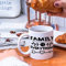 Weiße Tasse Family Ia Everything Keramikbecher inspirierende Spruchtasse Mockup Tasse Mockup Weihnachtstasse Winterbecher Traditionelle Weihnachtstassen 325 ml