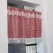 izielad Karierte Küche Gardine Spitze Scheibengardine Landhaus Bistrogardine Rot BxH 140x50cm