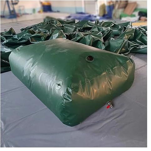 Wassersack Beutel Wasserbehälter Träger Wassertankblase, 30L-6000L Grosse Kapazität PVC Zusammenklappbar, tragbar Wasseraufbewahrungsbehälter-Tasche für Gartenwasserfänger, Dürreresistenz, Grün ( Size