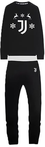 Juventus Pigiama Uomo in Felpa 100% Cotone Serie Speciale Prodotto Ufficiale Squadra (XL)