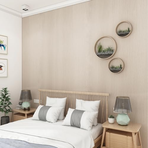 JSEVEM 80cm×4m Extra Breit Dick Hellbraun Original Holzoptik Tapete Dekorfolie Klebetapete Selbstklebend Holzmaserung Klebefolie Möbel Küche Möbelaufkleber Selbstklebende Kabinett Kleiderschrank