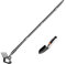 Hmseng Zappa da giardino per erbacce, dimensioni regolabili, 160 cm, robusto coltivatore a mano in acciaio inox con 4 denti, per aiuole, terrazze, giardino, allentamento del terreno, diserbo, scavo