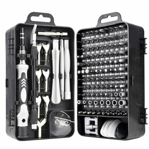 135 in 1 Precision Screwdriver Set Repair Tools Bits Small Screwdriver Set Precision Bits Micro Screwdriver Set for Computer, Laptop PC Phone, MacBook, iPhone, PS4, Xbox, Watch, Glasses, Ring Repair