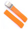 dayeer Sport-Silikon-Armband für Tissot Touch T013 T047 T-Sport T013420A T047420A T33 Wasserdichtes Uhrenarmband (Color : Orange silver1 21mm)