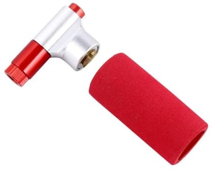 SagaSave CO2 Fahrradpumpe für Presta & Schrader Ventil, Fahrradreifen CO2 Aufpumpen mit Hülse, Luftpumpe Einfaches und Schnelles