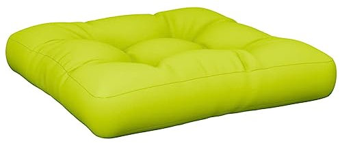 vidaXL Palettenkissen, Palettenpolster für Europaletten, Palettensofa Kissen Indoor Outdoor, Palettenauflage Sitzkissen, Knallgrün Stoff
