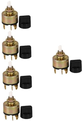 ULTECHNOVO 5stücke Drehknopf Schalter Für Fahrzeugklimaanlage Robuster Und Stabiler Schalter Für Trucks Gabelstapler Bagger Einfache Installation Langlebige Konstruktion Präzise