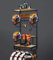 NANXITU Motorcycle Helmet Rack Wall Mount, Retro Rust Holder With Wood Floating Shelf for Accessories Storage, Display Hanger Stand With Clips and Hooks