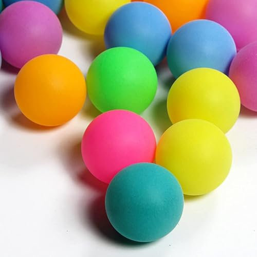 Yueser Tischtennisbälle Bunt, Tischtennisbälle, 60 Stück 40mm Ping Pong Bälle, Tischtennisball, Tischtennis Bälle, Tischtennisbälle Outdoor Table Tennis Balls Tombola Bälle für Bällebad Mischfarben