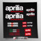 Kit adesivi compatibile con serbatoio e casco moto racing factory BIANCO | Base Vinile Trasparente FACILE APPLICAZIONE Stampa UV | scritte loghi | Stickersland® - Aprili