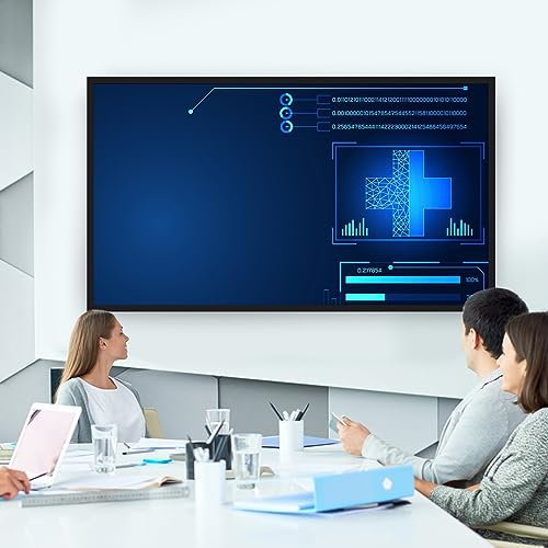 Pantalla de proyección HD de 100 pulgadas, 16:9, ángulo de visión de 160°, para casa, salas de conferencias, aulas, entretenimiento en el jardín