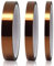 SDFLKAE Hitzebeständiges Klebeband,3 Rollen Kapton Tape Polyimid Hitzebeständig Elektro Elektronik Isolierband Hohen Temperaturen Hochtemperatur Band für Sublimations Wellenlöten 3D Drucker 5/10/15mm
