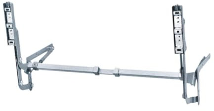 F Fityle Juego de Bisagras para Puerta de Gabinete, Accesorios de Elevación de Oscilación Vertical, Multiusos con Cierre para Camas Plegables, Brazo