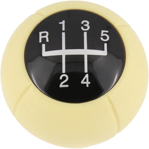 Recambo Schaltknauf 5 Gang passend für Opel Corsa B 1993-2000, Corsa C 2000-2006, Plug & Play, Auto Schalthebel, beige