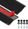 EFUTURETIME 10m Joint Étanchéité de Bord Autoadhésif pour Porte de Garage, Joint en Caoutchouc Universel avec Clous pour Haut, Bas et Côtés de Porte d'entrepôt de Garage, Noir