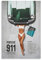 BNVJFNE Leinwand-Poster, Motiv: Porsche 911, für Schlafzimmer, Landschaft, Büro, Raumdekoration, Geschenk, 30 x 45 cm, Grün