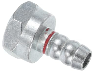 BUGUUYO Gasschlauchadapter Silberner Gasschlauchverbinder mit 1/2 Zoll Innengewinde aus Stahl Robuster Einfache Installation für Hausgebrauch und Gasrohranschluss