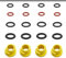 O-Ring Nozzle Set, 20 PCS Pressure Washer O-Ring Nozzle Set KAER5 2.640-729.0 Karcher Lance Hose Nozzle Spare for Karcher Pressure Washer K2 K3 K4 K5 K6 K7(BlackGold)
