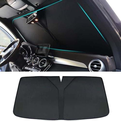 LUlude Parasol Coche Delantero para BMW X5 G05 2018-2022, Parasol Plegable Coche con Anti UV Rayos, Fácil de Instalar y Almacenar