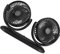 GANAZONO 1 pièce Ventilateur USB Automobile Double Tête Ventilateur de Refroidissement Pratique et Silencieux pour Voiture et Maison Recharge Facile Angle
