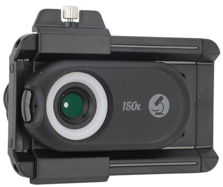 Plyisty Ultra HD 3 Telefon -Mikroskop in 1 Objektivzubehör für Smartphone -Kamera, LED Licht, CPL Filter, für Fotoliebhaber, Ingenieure, ABS/Aluminium/Glas/Glas
