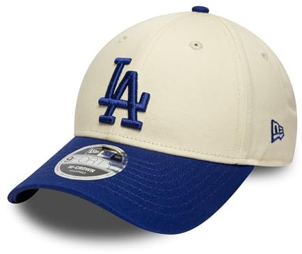 New Era Adult's 9Forty M Crown MLB Los Angeles Dodgers Baseball Cap Hat Light Beige