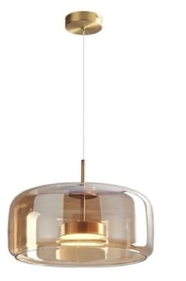 MyLjp Hängelampe Esstisch Moderne Pendelleuchte LED Hängend Lampe Glas Hängeleuchte Höhenverstellbar Für Esstischlampe Wohnzimmer Küchen Und Schlafzimmer Bar Kronleuchter(Gold,B-33cm)
