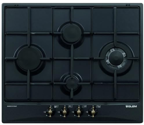 GT645AN - Piano Cottura 4 Fuochi a Gas, con Bruciatore Tripla Corona, colore Antracite