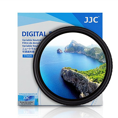 JJC F-NDV 72 mm ND Fader Neutral Density Einstellbarer Variabler Fotografiefilter (ND2 bis ND400) für alle 72 mm DSLR Kamera Gewinde Objektive, mit wasserdichter Dichtung Box (72 mm)