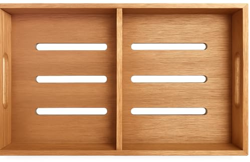 F.e.s.s. Fess Storage Vielseitiges Zederntablett mit verstellbarer Trennwand