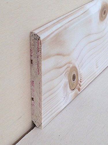 Battiscopa in legno massiccio di abete non trattato mm.70x10x2250 (prezzo per ml. 22,50)