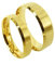 Everstone Paar Ringe Eheringe Verlobungsringe Titan Gold Ringe Größe: 47-76