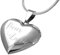 BOBIJOO Jewelry - Pendentif Coeur Porte-Photo Message Femme Je t'aime ou pour la Vie Or ou Argent - pour la Vie/Argenté