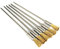 Draht Messing Borstenbürsten Set, Stiftform Polierscheibe Pinsel, Industrielle Reinigungswerkzeug für Werkzeuge Mini Gebürstet Grat, 100mm (6 Stück)