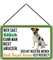 Blechschild 20x30cm gewölbt mit Kordel gewölbt Glück anfassen Jack Russel Terrier Hund Deko Geschenk Schild