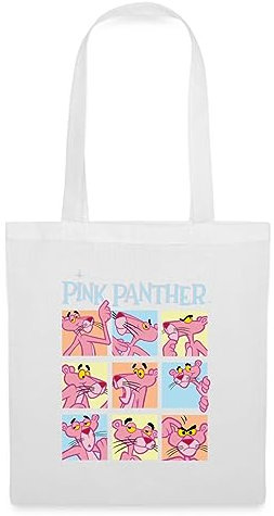 Spreadshirt Pink Panther Paulchen's Mimik Stoffbeutel, One size, Weiß