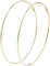 Mytoptrendz® -Thin Large Hoop Earring Plain Metal Hoops (Gold-120mm)