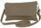 modamoda de T226 Damen Leder Clutch Umhängetasche Abendtasche Small handmade in Italy, Farbe:Dunkeltaupe