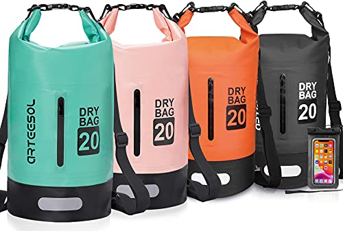 Blackace arteesol Bolsa Estanca, Dry Bag - 5L 10L 20L 30L Bolso Seco Impermeable/Seca Bolsa para Kayak Paseo en Barco Canoa Pesca Rafting Camping Playa Natación Snowboard