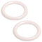 White Curtain Rings - 20 mm Hollow White Upholstery Rings for DIY Roman Curtains - Pack of 100