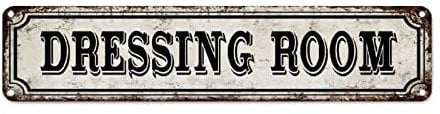 Dressing Room Vintage Metal Sign Wall Art Street Signs Changing Room Decor Fitting Aluminum Metal Signs Wall Art Hanging Novelty Sign Farmhouse Decor Home Quality Sign For Outdoor Store Bar Garage