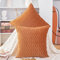 Madizz 2er Set Samt Dekorativ Zierkissenbezüge Luxus Stil Kissenbezug für Sofa für Schlafzimmer Orange 45x45 cm Quadrat